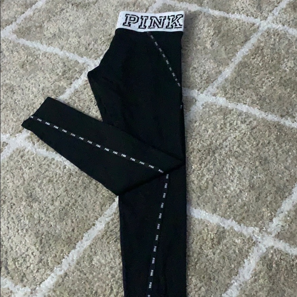 PINK Cotton Yoga Leggings